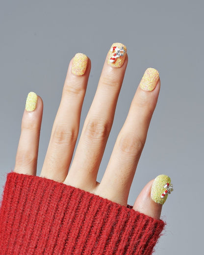 Champagne Noel — Handmade Nails - kosbling-kb-design-reference