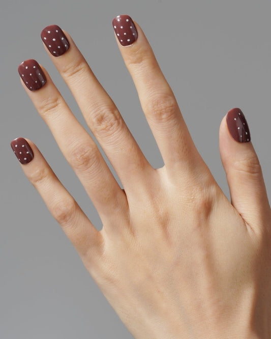 Cocoa Dot — Handmade Nails - kosbling-kb-design-reference