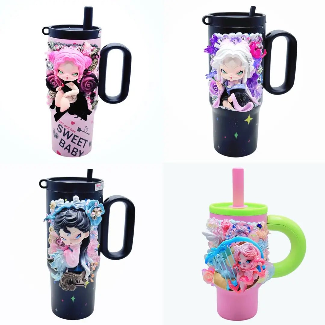Custom Cream-Glue Doll Thermo Cup - kosbling-