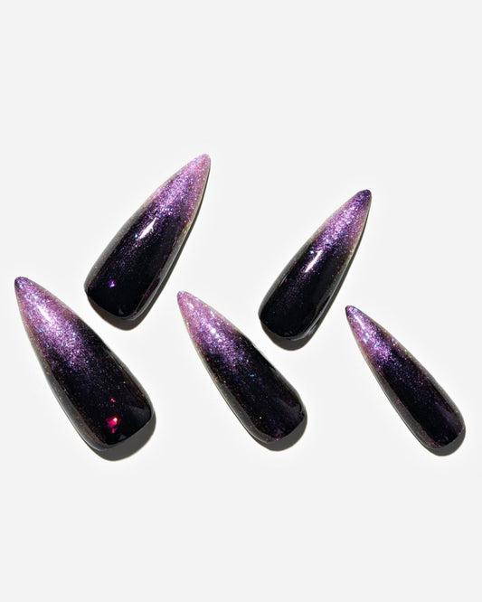 Dark Romance / Long Stiletto — Handmade Nails - kosbling-kb-design-reference