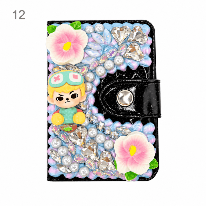Decorated Magnetic Phone Card Holder - kosbling-ready-to-ship
