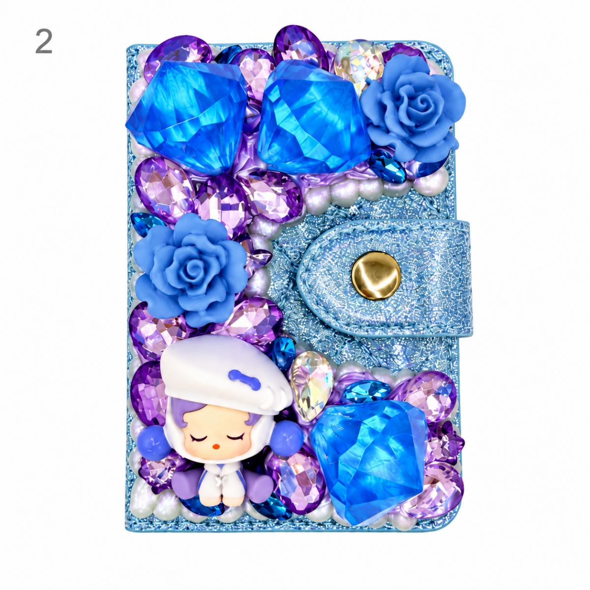 Decorated Magnetic Phone Card Holder - kosbling-ready-to-ship