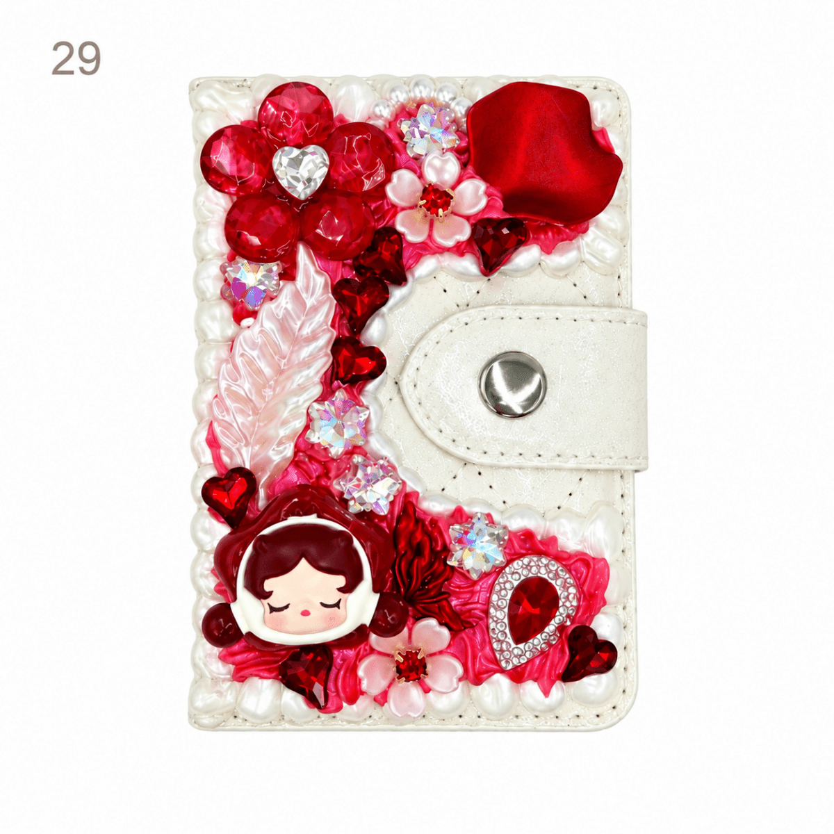 Decorated Magnetic Phone Card Holder - kosbling-ready-to-ship
