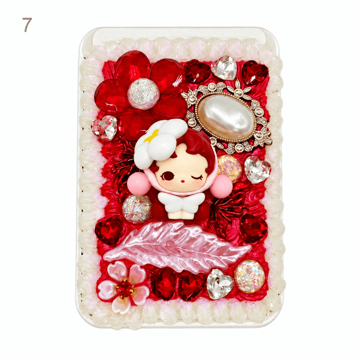 Decorated Magnetic Phone Card Holder - kosbling-ready-to-ship