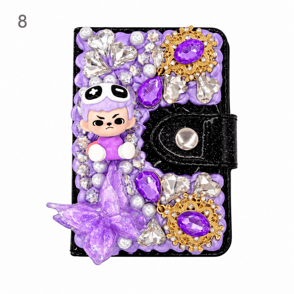 Decorated Magnetic Phone Card Holder - kosbling-ready-to-ship