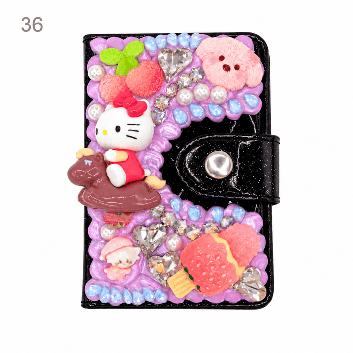 Decorated Magnetic Phone Card Holder - kosbling-ready-to-ship