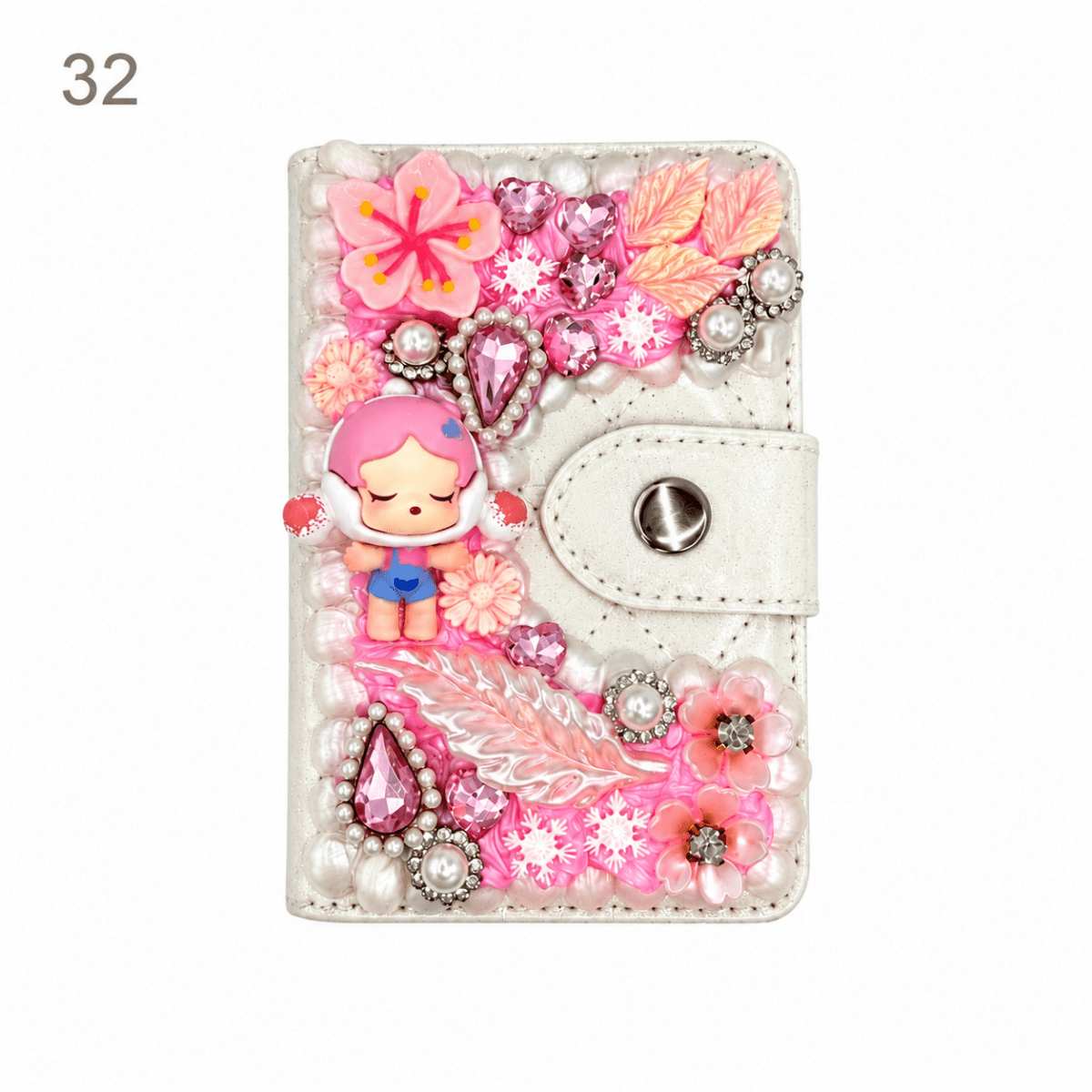 Decorated Magnetic Phone Card Holder - kosbling-ready-to-ship
