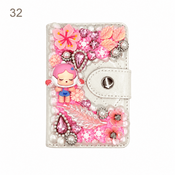 Decorated Magnetic Phone Card Holder - kosbling-ready-to-ship