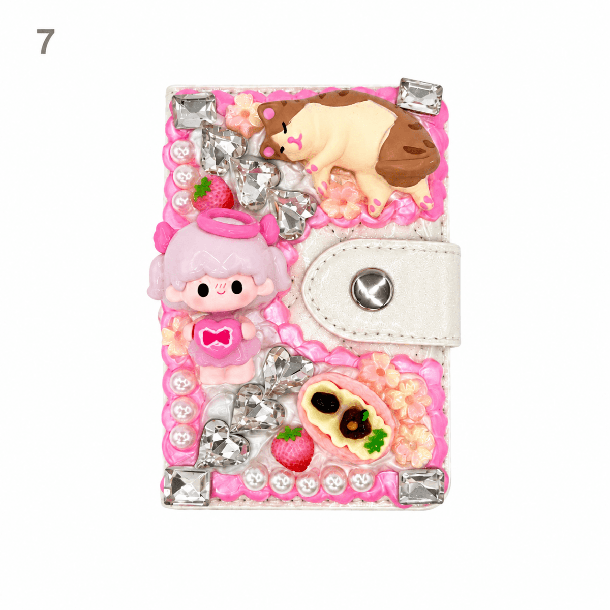Decorated Magnetic Phone Card Holder - kosbling-ready-to-ship