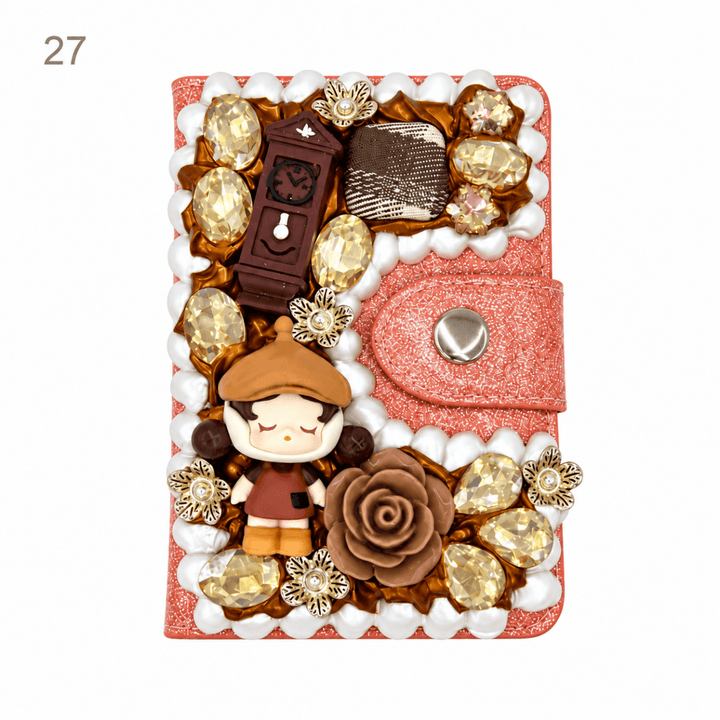 Decorated Magnetic Phone Card Holder - kosbling-ready-to-ship