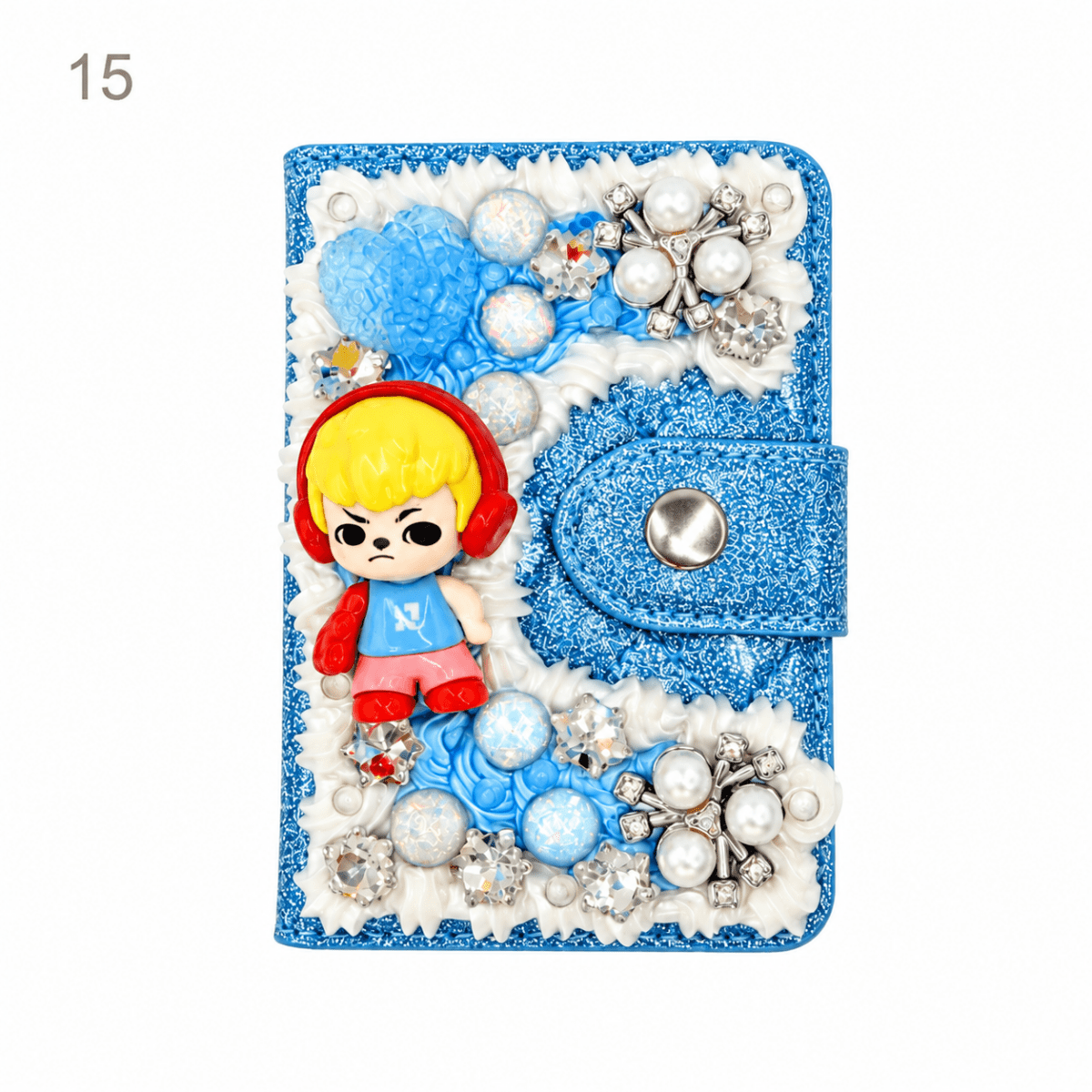 Decorated Magnetic Phone Card Holder - kosbling-ready-to-ship
