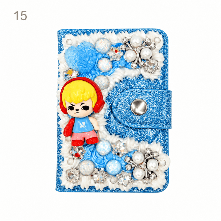 Decorated Magnetic Phone Card Holder - kosbling-ready-to-ship