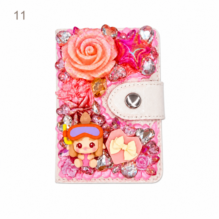 Decorated Magnetic Phone Card Holder - kosbling-ready-to-ship