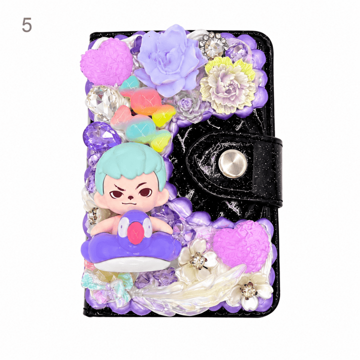 Decorated Magnetic Phone Card Holder - kosbling-ready-to-ship