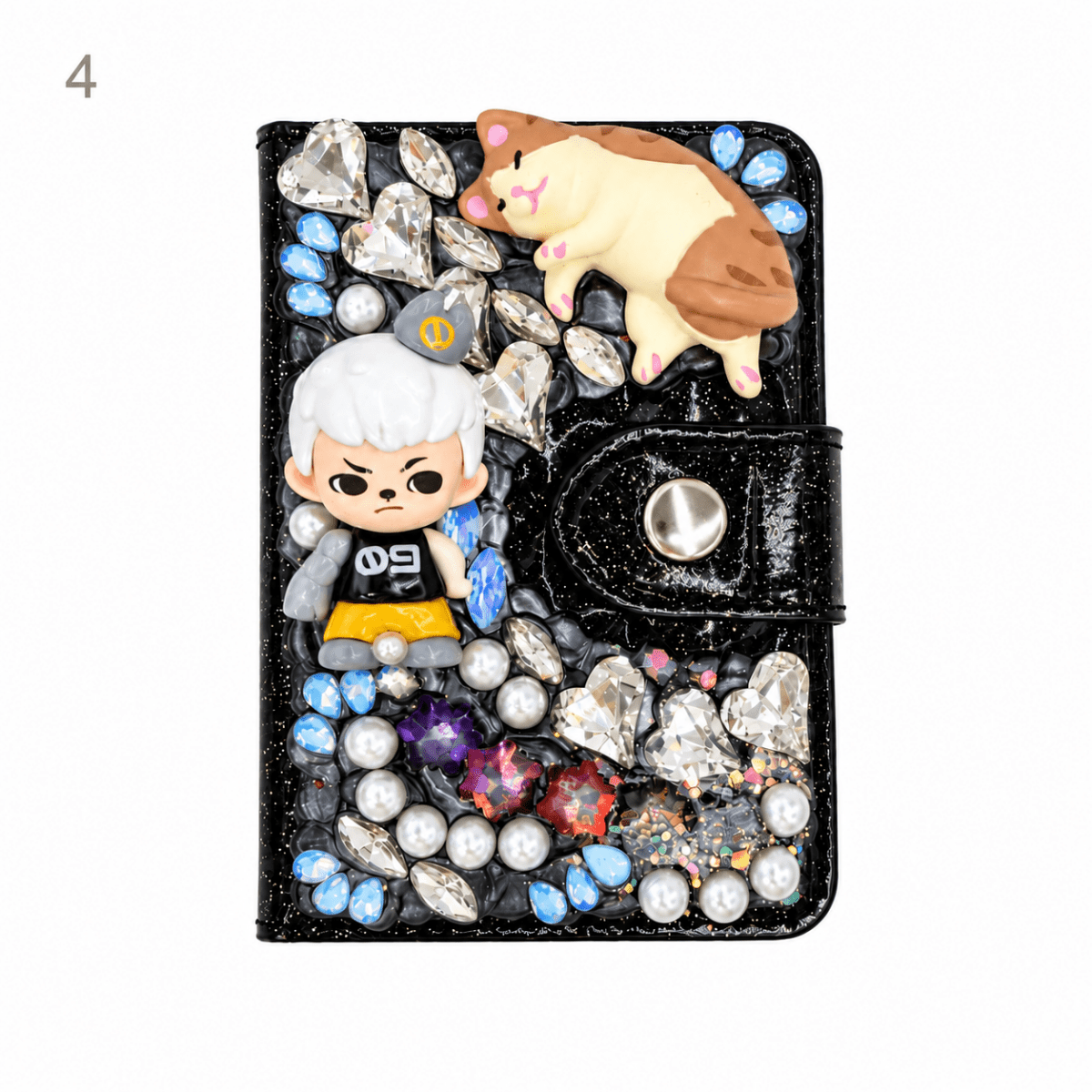 Decorated Magnetic Phone Card Holder - kosbling-ready-to-ship