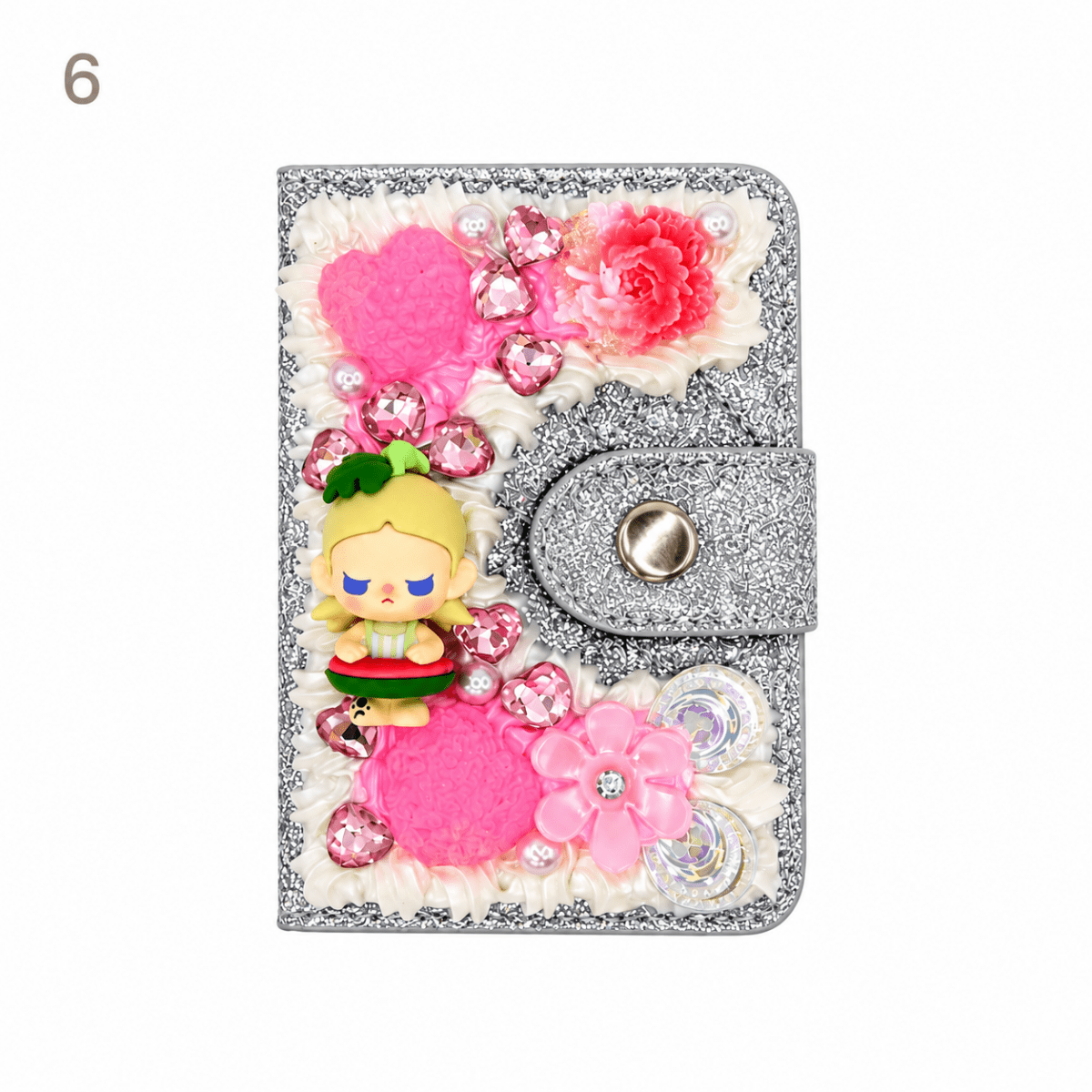 Decorated Magnetic Phone Card Holder - kosbling-ready-to-ship