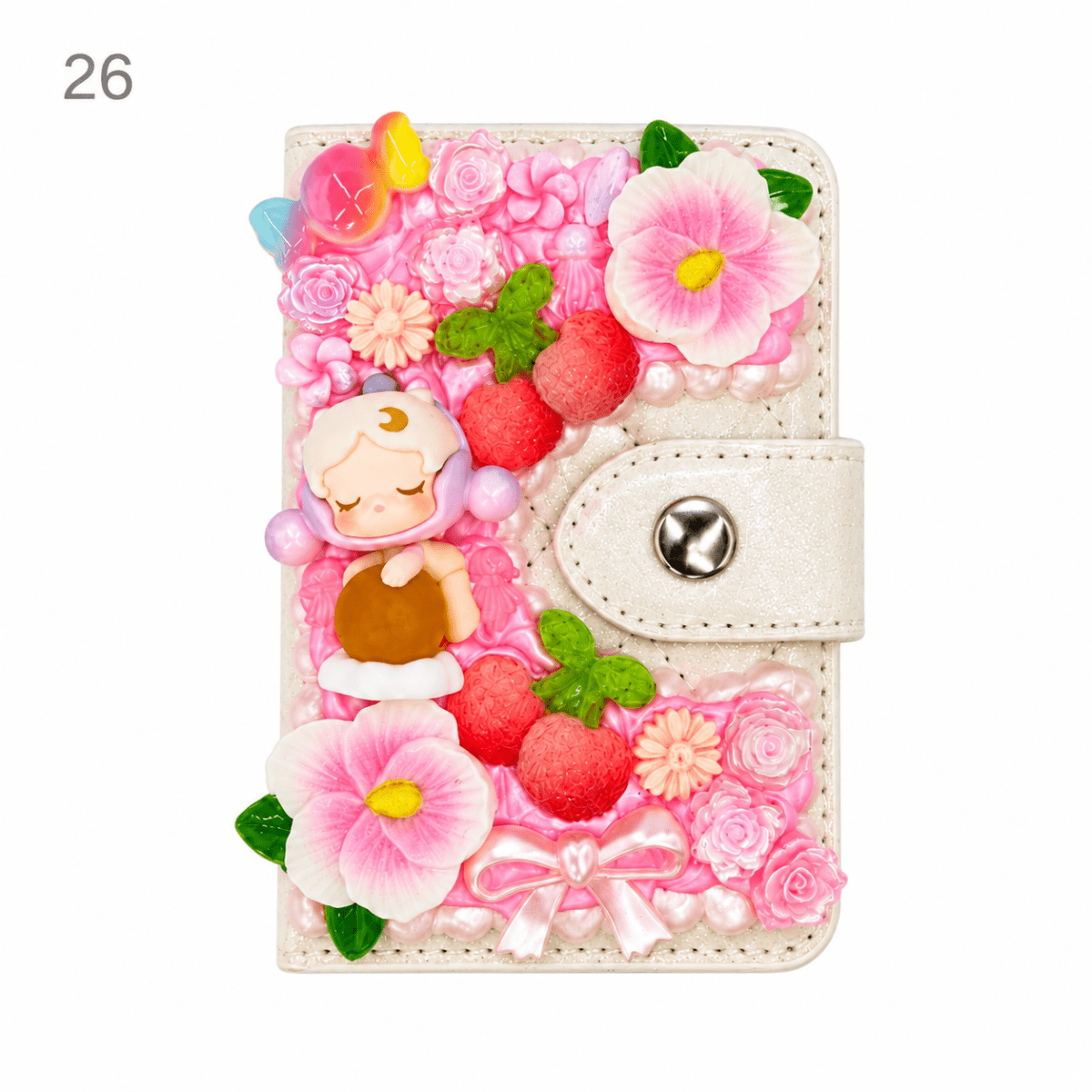 Decorated Magnetic Phone Card Holder - kosbling-ready-to-ship