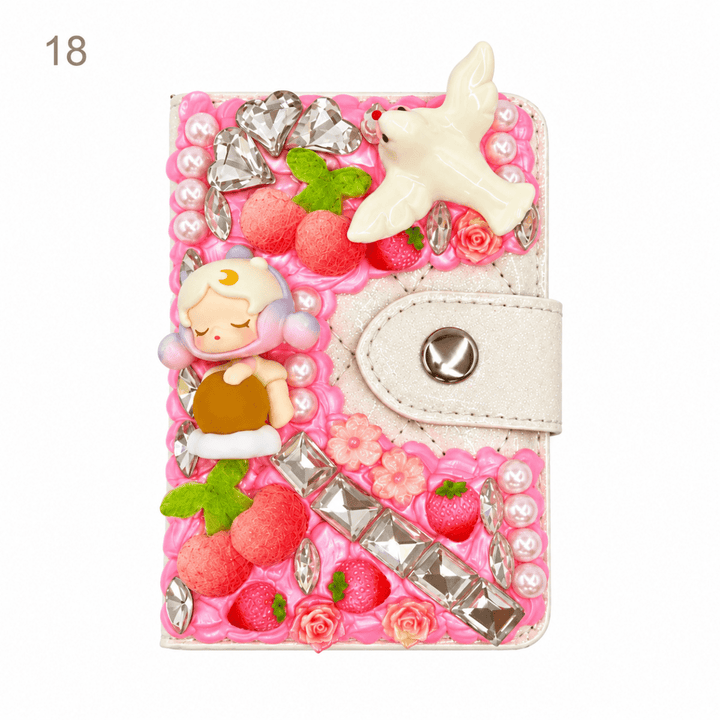 Decorated Magnetic Phone Card Holder - kosbling-ready-to-ship