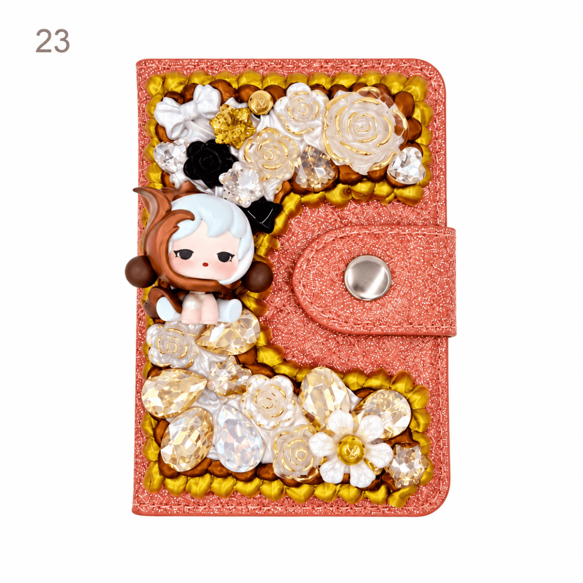 Decorated Magnetic Phone Card Holder - kosbling-ready-to-ship