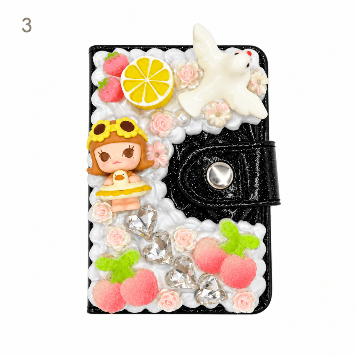 Decorated Magnetic Phone Card Holder - kosbling-ready-to-ship