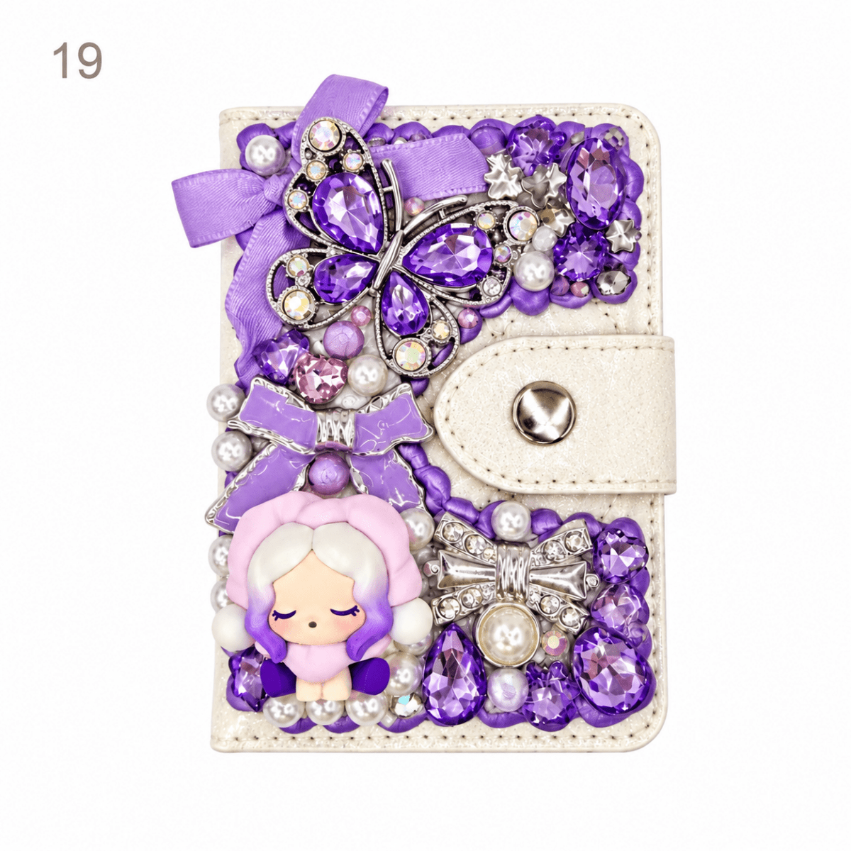 Decorated Magnetic Phone Card Holder - kosbling-ready-to-ship