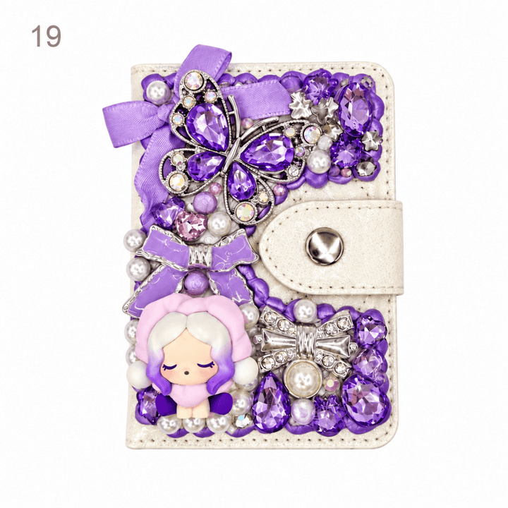 Decorated Magnetic Phone Card Holder - kosbling-ready-to-ship