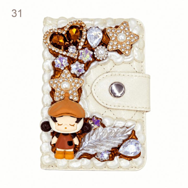 Decorated Magnetic Phone Card Holder - kosbling-ready-to-ship