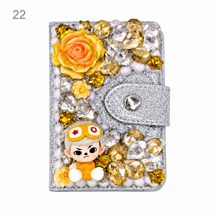 Decorated Magnetic Phone Card Holder - kosbling-ready-to-ship
