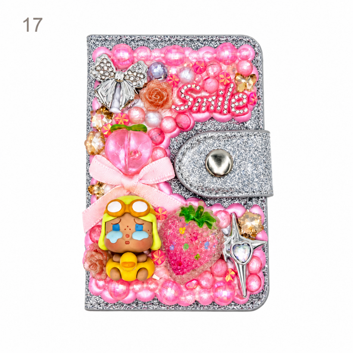 Decorated Magnetic Phone Card Holder - kosbling-ready-to-ship