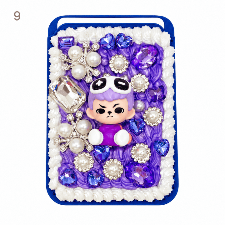 Decorated Magnetic Phone Card Holder - kosbling-ready-to-ship
