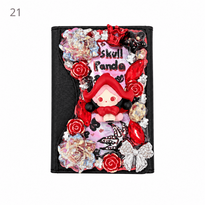 Decorated Tri-Fold Magnetic Phone Card Holder - kosbling-ready-to-ship