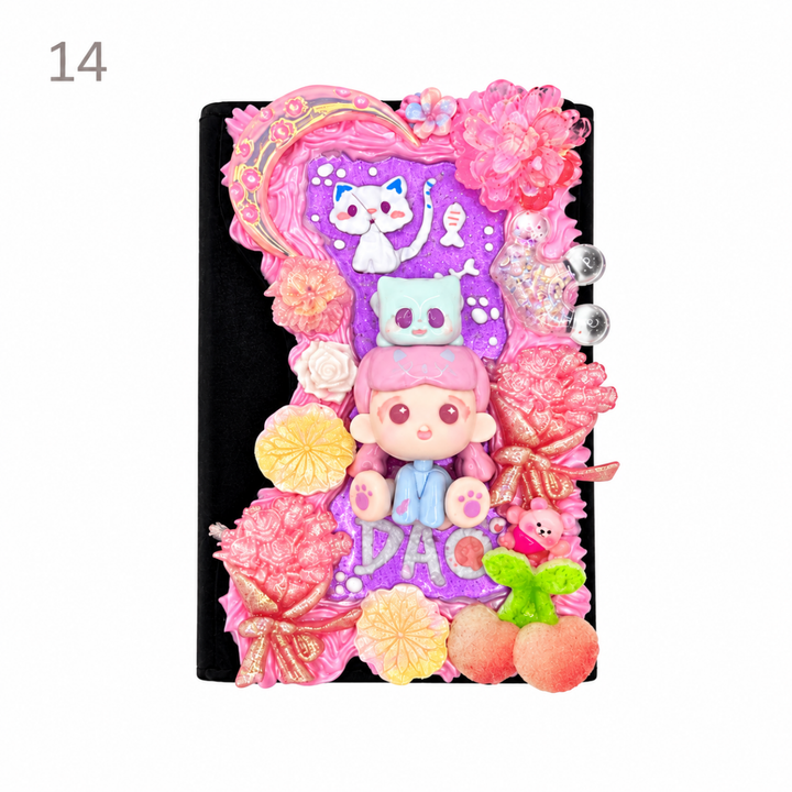 Decorated Tri-Fold Magnetic Phone Card Holder - kosbling-ready-to-ship