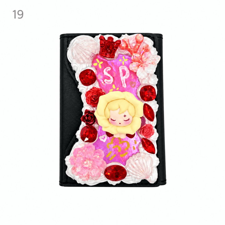Decorated Tri-Fold Magnetic Phone Card Holder - kosbling-ready-to-ship