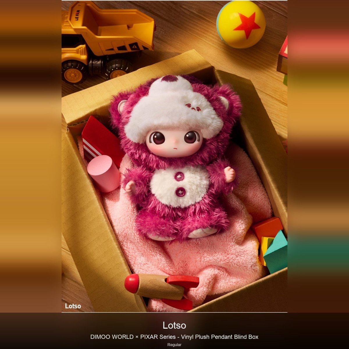 DIMOO-WORLD × PIXAR Series - Vinyl Plush Pendant Blind Box - kosbling-ip-dimoo