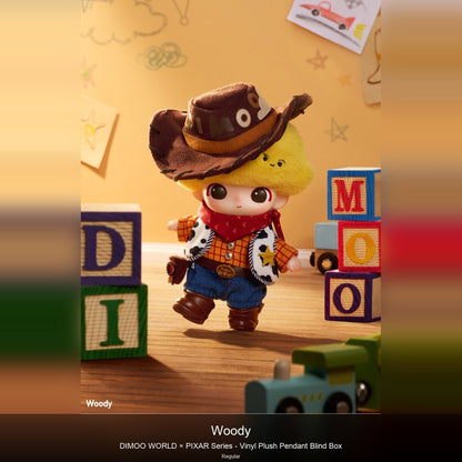 DIMOO-WORLD × PIXAR Series - Vinyl Plush Pendant Blind Box - kosbling-ip-dimoo