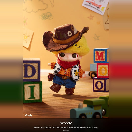 DIMOO-WORLD × PIXAR Series - Vinyl Plush Pendant Blind Box - kosbling-ip-dimoo