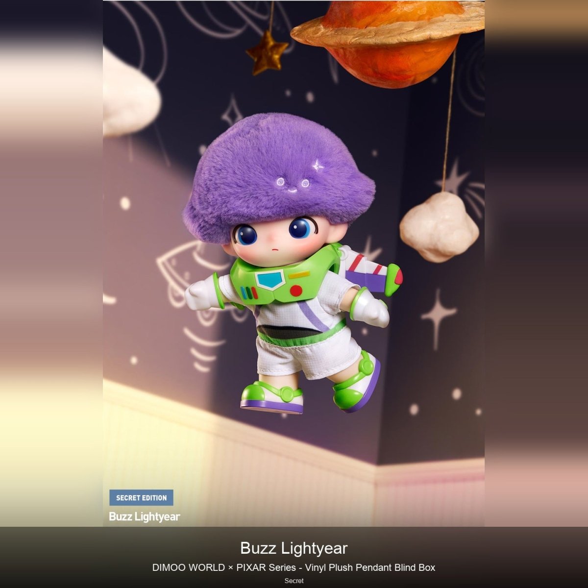 DIMOO-WORLD × PIXAR Series - Vinyl Plush Pendant Blind Box - kosbling-ip-dimoo