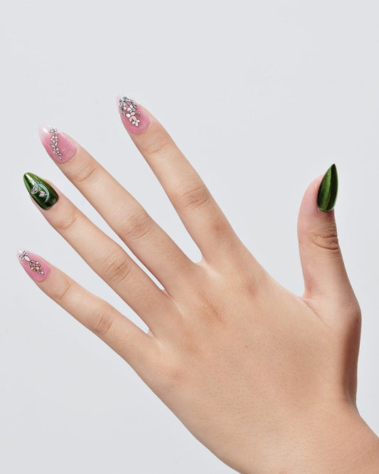 Forest Flora — Handmade Nails - kosbling-kb-design-reference