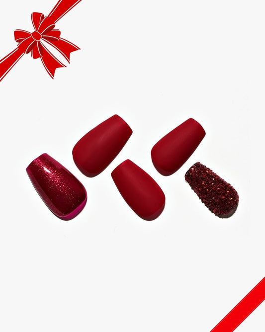 Garnet Glimmer — Handmade Nails - kosbling-kb-design-reference