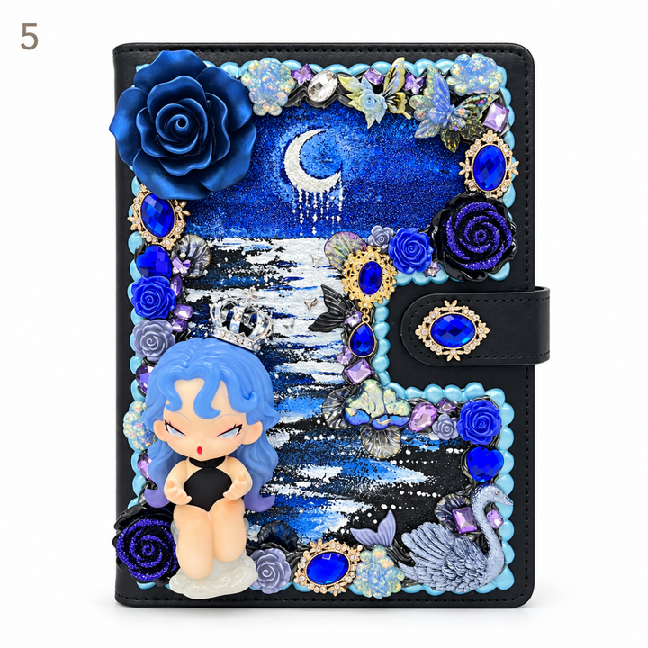 Hand-Painted Notebook with 3D Figures - kosbling-ready-to-ship