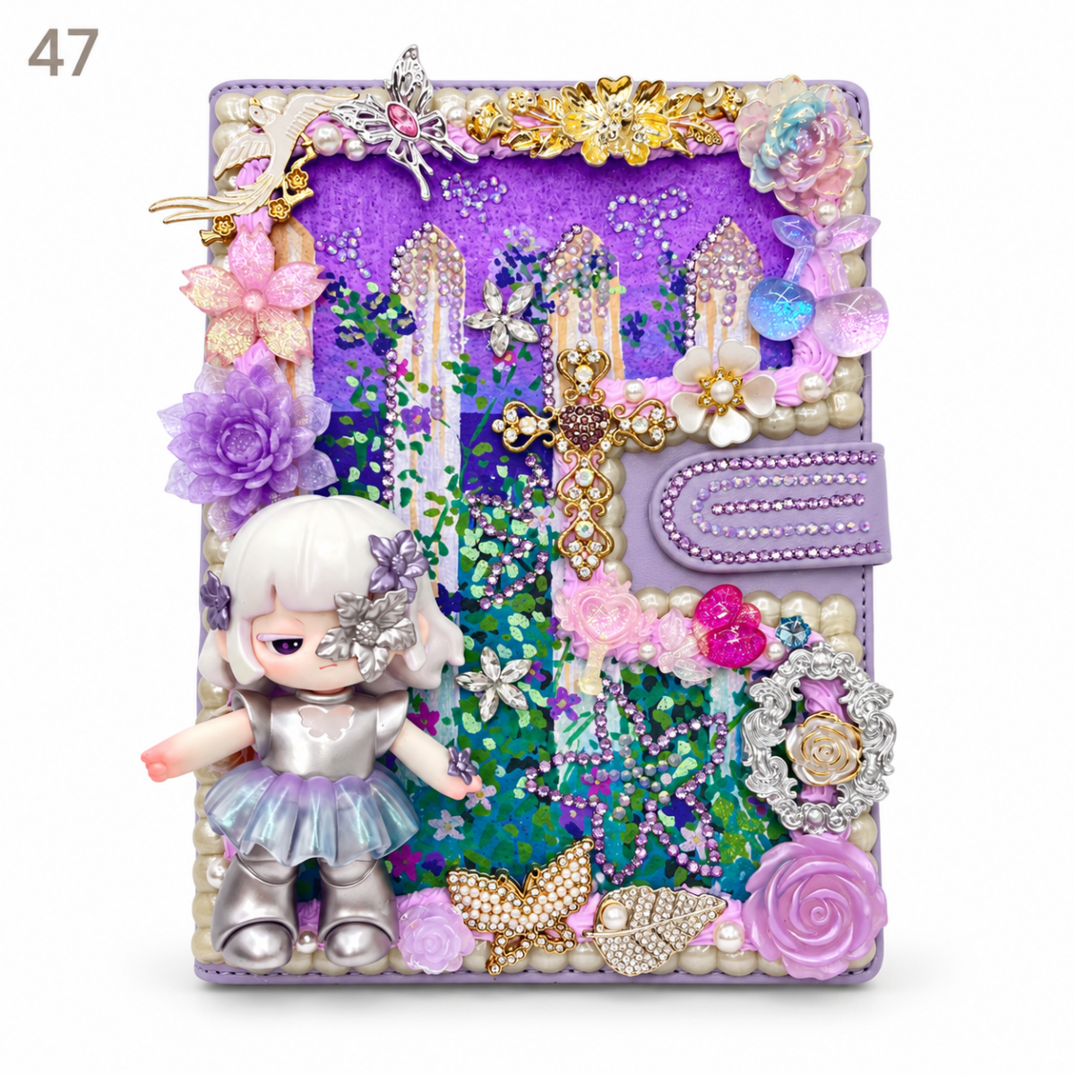 Hand-Painted Notebook with 3D Figures - kosbling-ready-to-ship