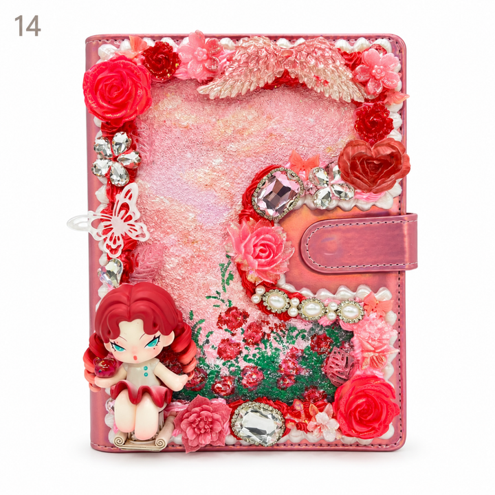 Hand-Painted Notebook with 3D Figures - kosbling-ready-to-ship