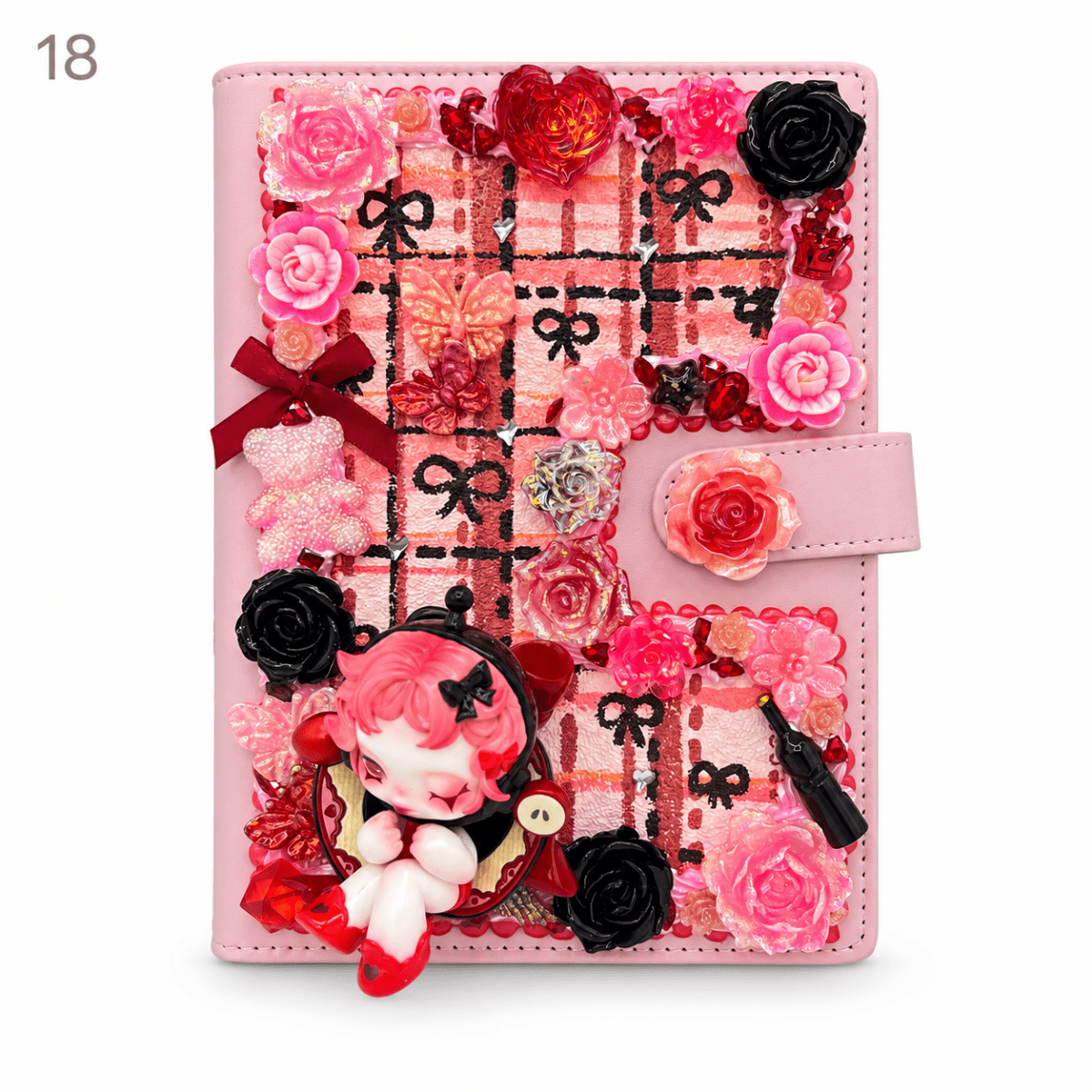 Hand-Painted Notebook with 3D Figures - kosbling-ready-to-ship