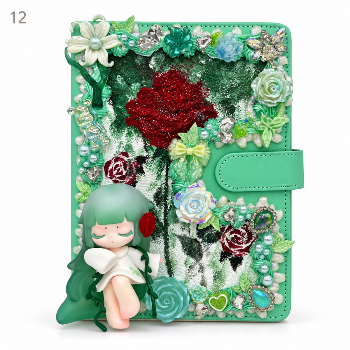 Hand-Painted Notebook with 3D Figures - kosbling-ready-to-ship