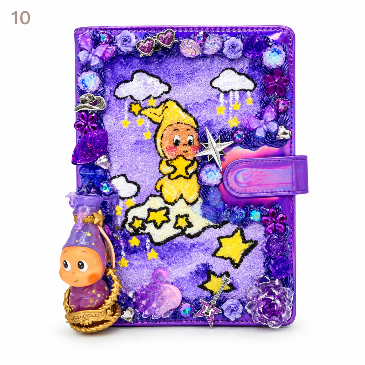 Hand-Painted Notebook with 3D Figures - kosbling-ready-to-ship