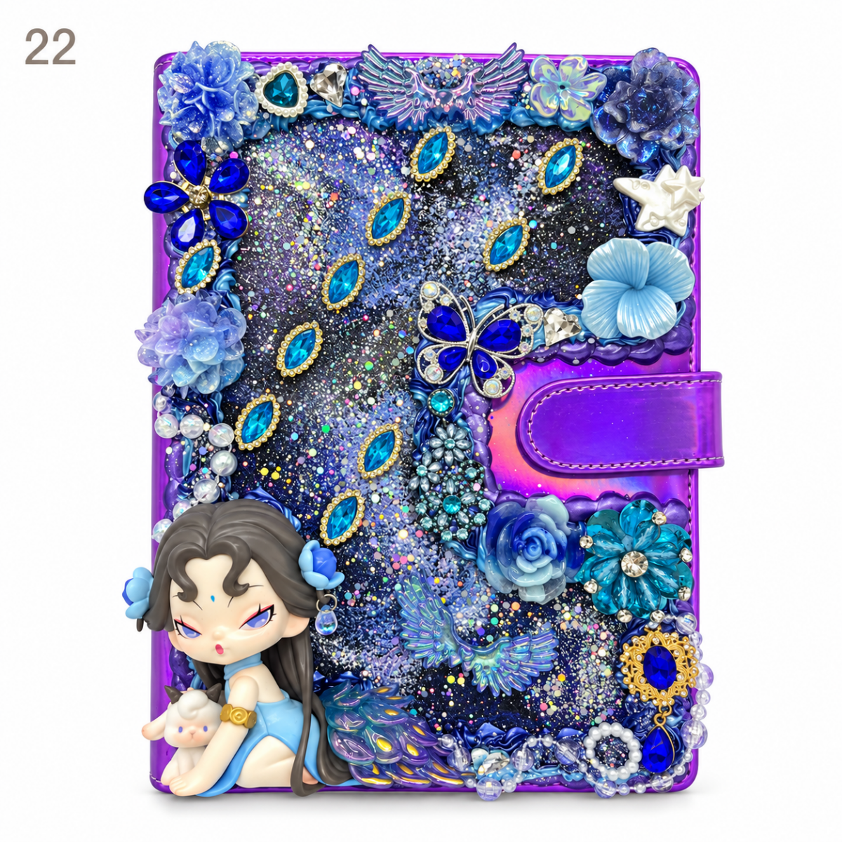 Hand-Painted Notebook with 3D Figures - kosbling-ready-to-ship