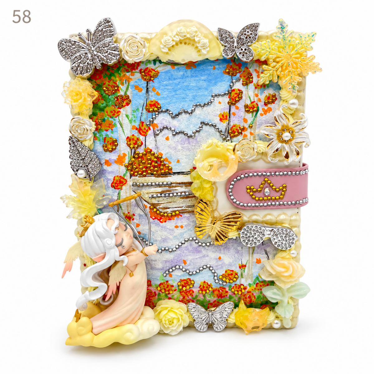 Hand-Painted Notebook with 3D Figures - kosbling-ready-to-ship