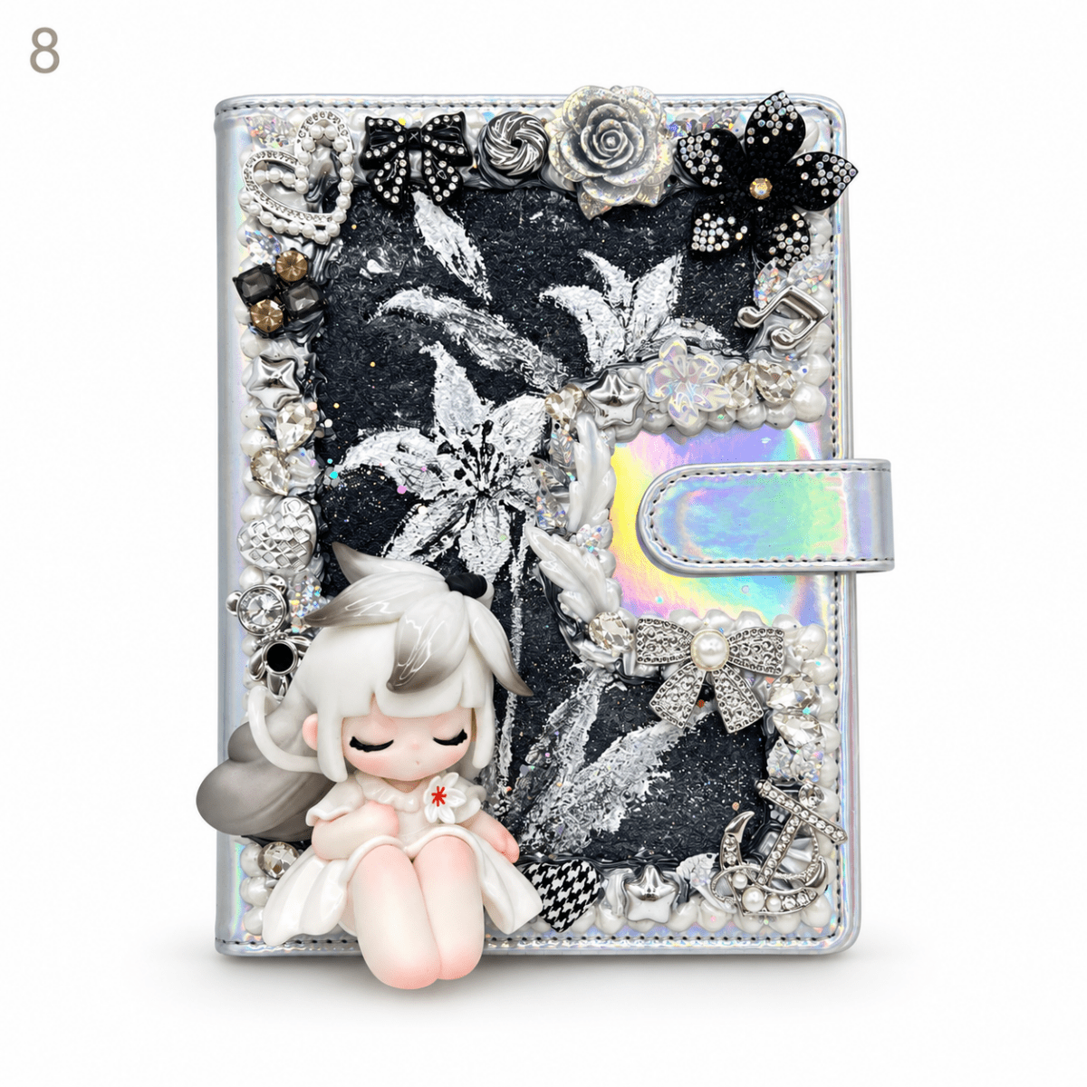 Hand-Painted Notebook with 3D Figures - kosbling-ready-to-ship