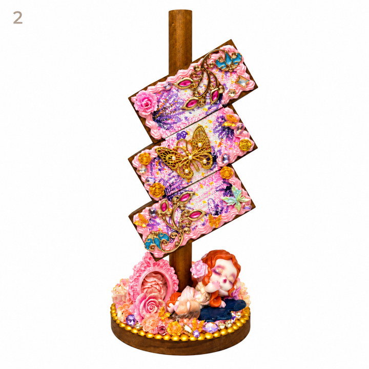 Hand-Painted Three-Tier Pen Holder - kosbling-ready-to-ship
