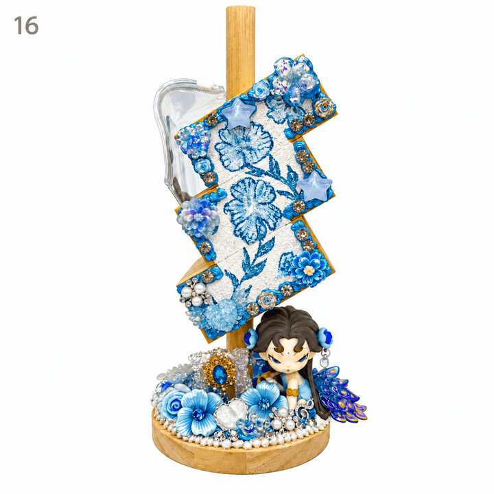 Hand-Painted Three-Tier Pen Holder - kosbling-ready-to-ship